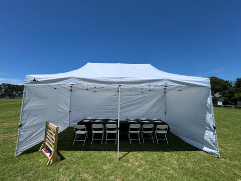 3m x 6m White Pop-Up Gazebo