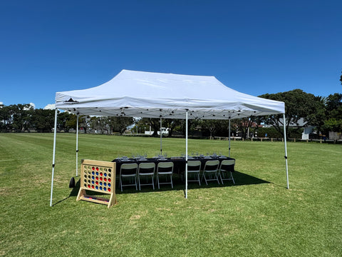 3m x 6m White Pop-Up Gazebo