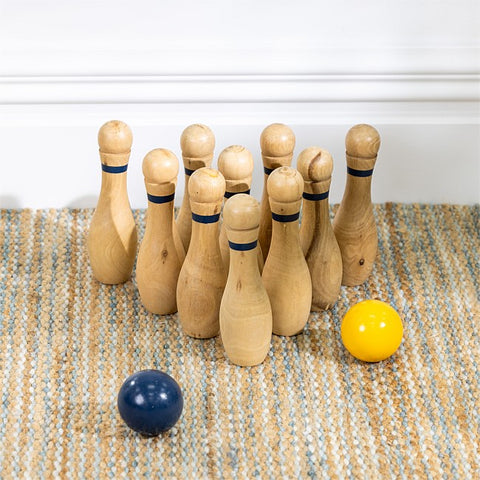 Wooden Skittles Game